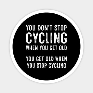 Funny Old Cycling Lover Magnet